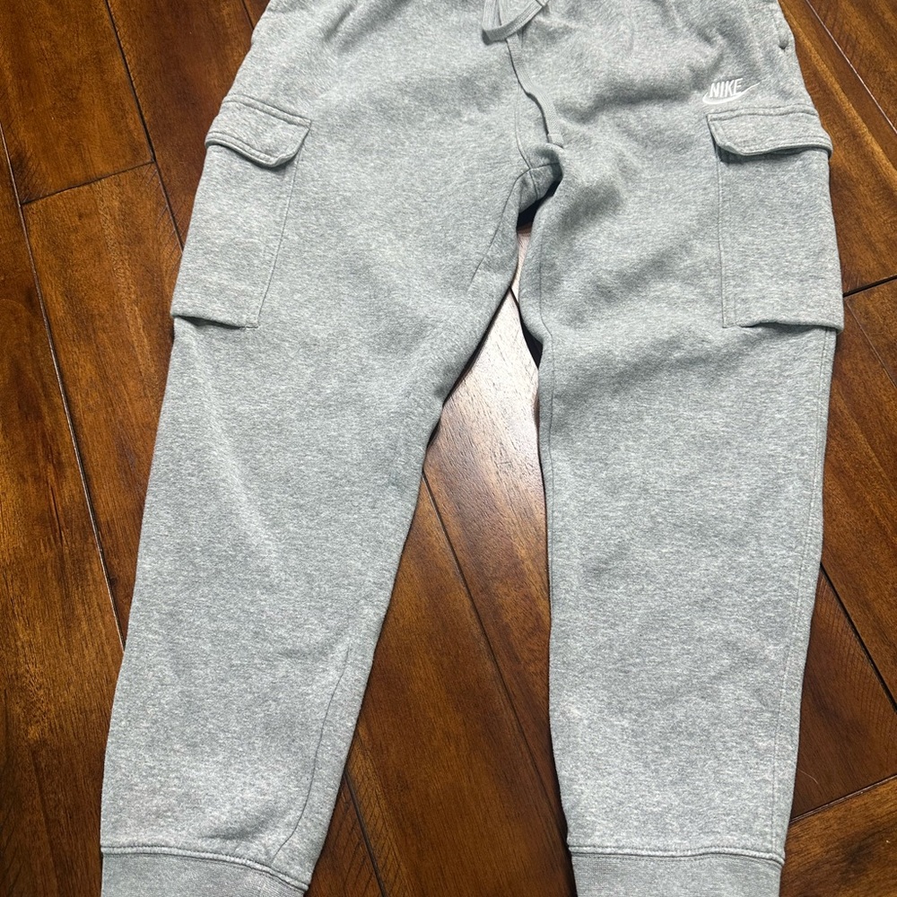 Nike Gray Sweatpants with Cargo Pockets